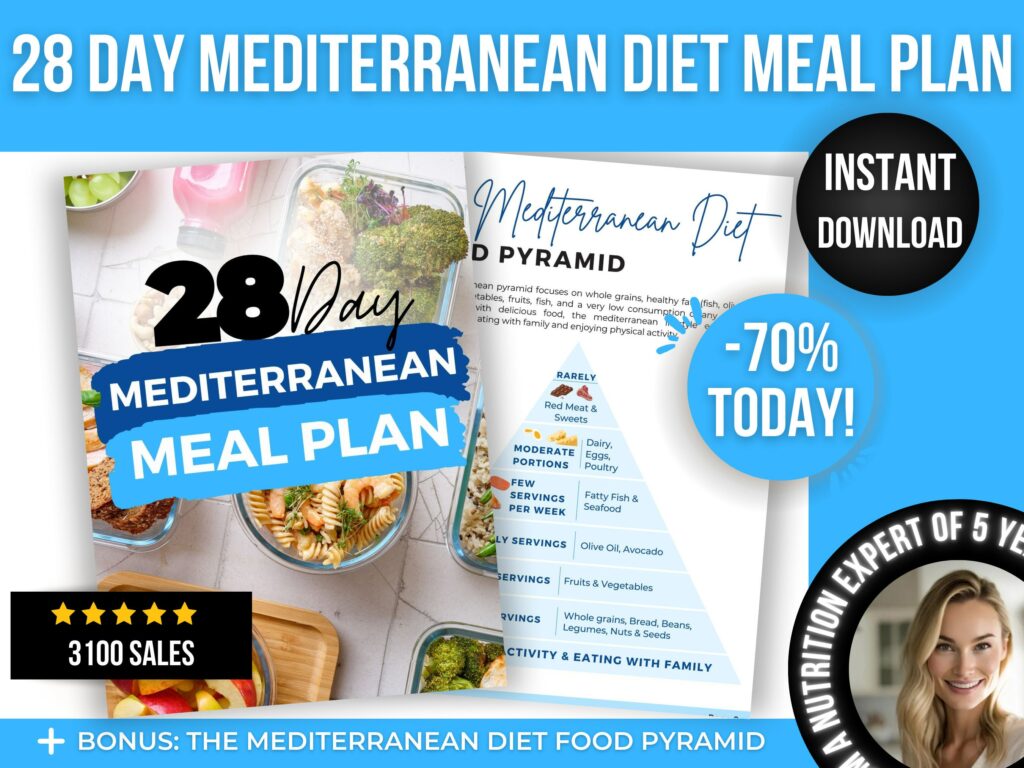 28 Day Mediterranean Diet Meal Plan Printable: Transform Your Health ...