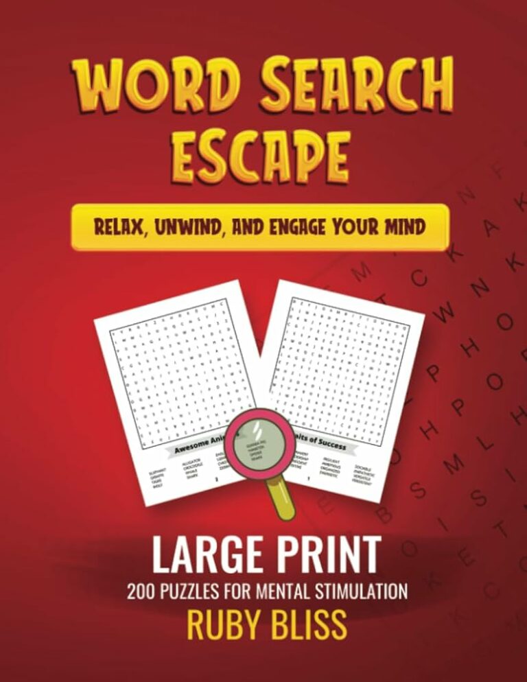 Adult Word Searches Printable: Unleash Your Cognitive Powers and Escape into a World of Words