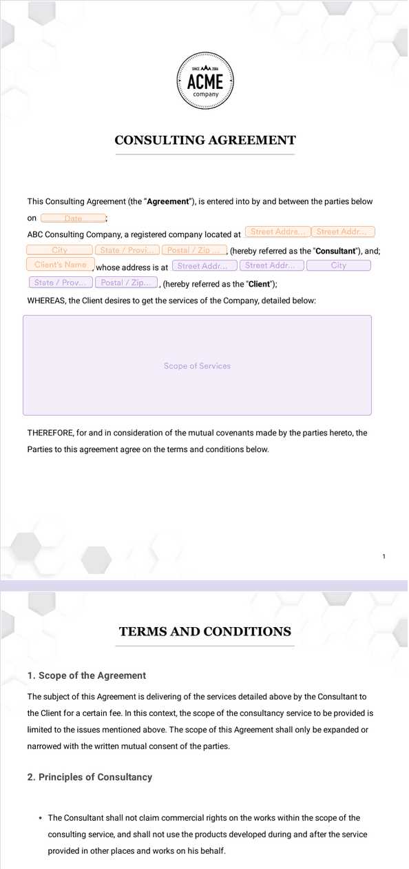 Agreement Between 2 Parties Template: A Comprehensive Guide