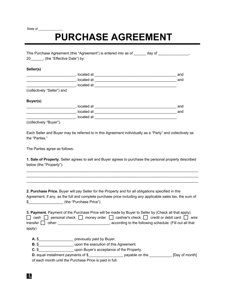 Agreement Form Between Buyer and Seller: A Comprehensive Guide to Protect Your Interests