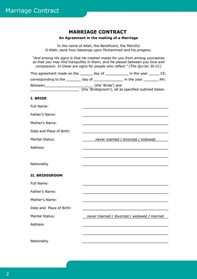 Agreement Marriage Contract Sample: A Comprehensive Guide