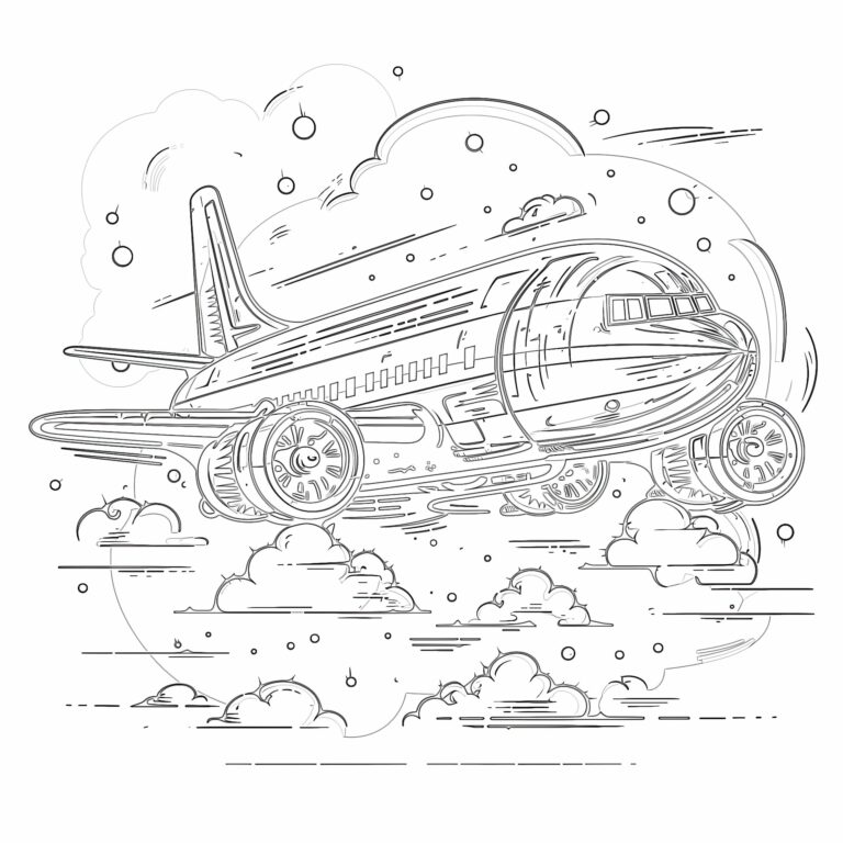 Airplane Coloring Sheets Printable: Soar into the World of Aviation