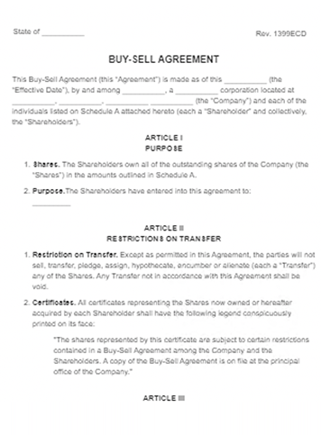 Buy Sell Agreement Templates: A Comprehensive Guide for Business Owners