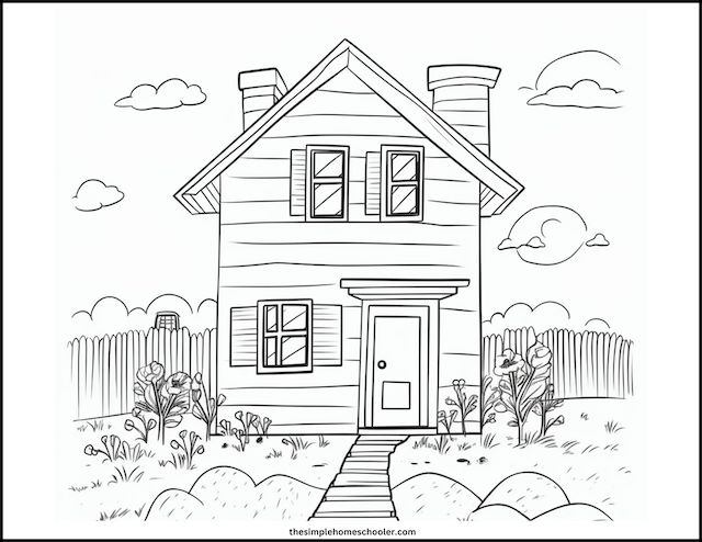 Coloring Pages Houses Printables: A Fun and Educational Activity for All Ages