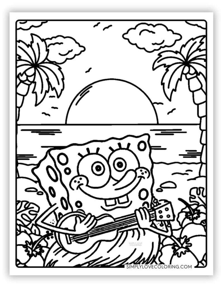 Coloring Pages Spongebob Printable: Engage in Underwater Adventures with Your Favorite Characters