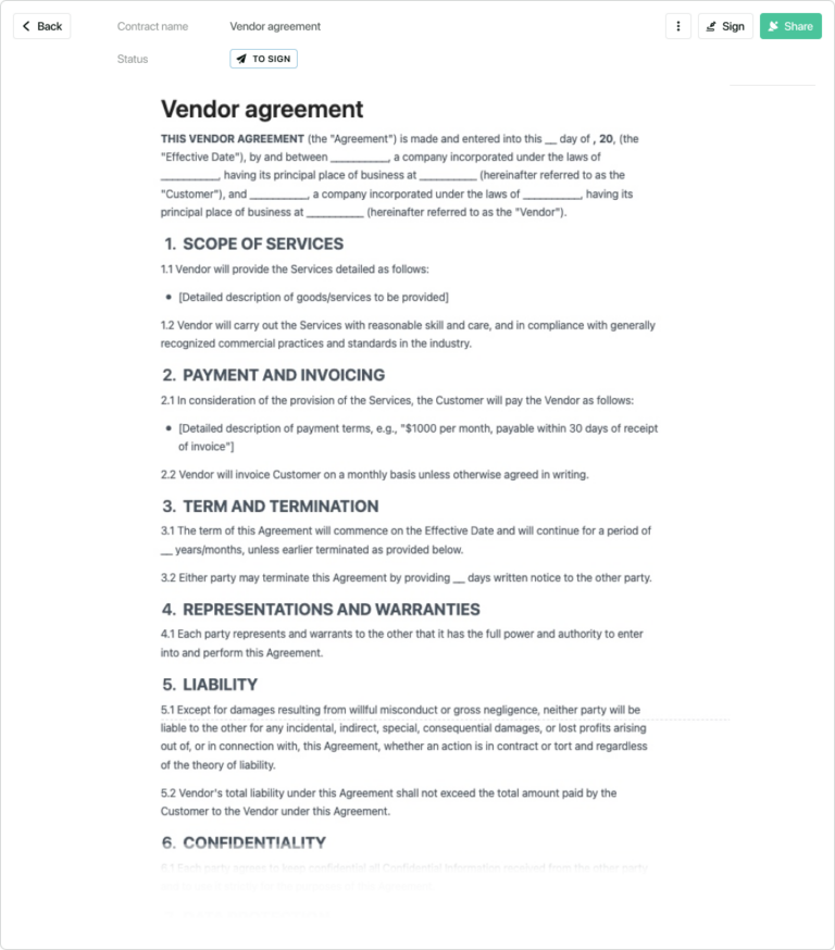 Contract Agreement with Vendor: A Comprehensive Guide