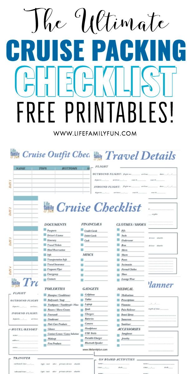 Cruise Packing List Printable: The Ultimate Guide for a Stress-Free Vacation