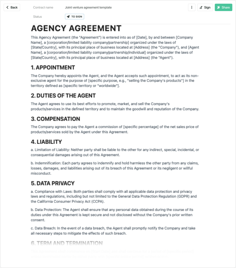 Empowering Partnerships: A Comprehensive Guide to Agency Agreement Templates