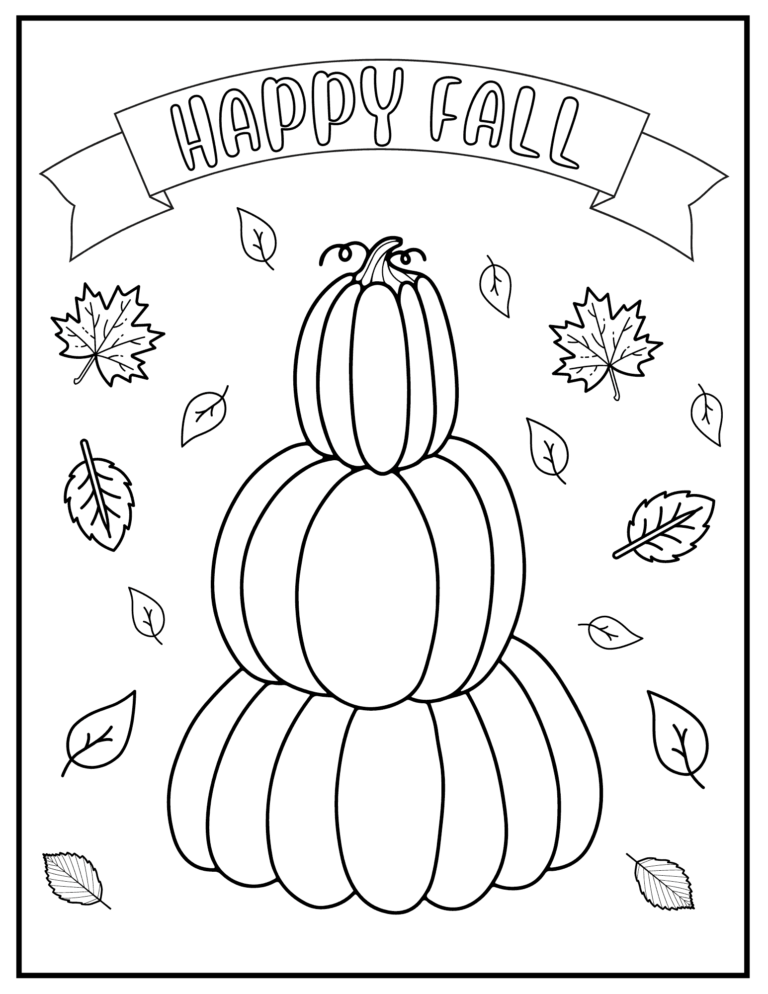 Fall Color Pages Printable: A Fun and Educational Way to Celebrate the Season