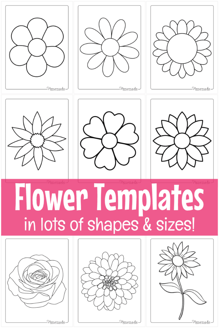 Free Printable Flower Template Printable: Enhance Your Creations with Floral Elegance