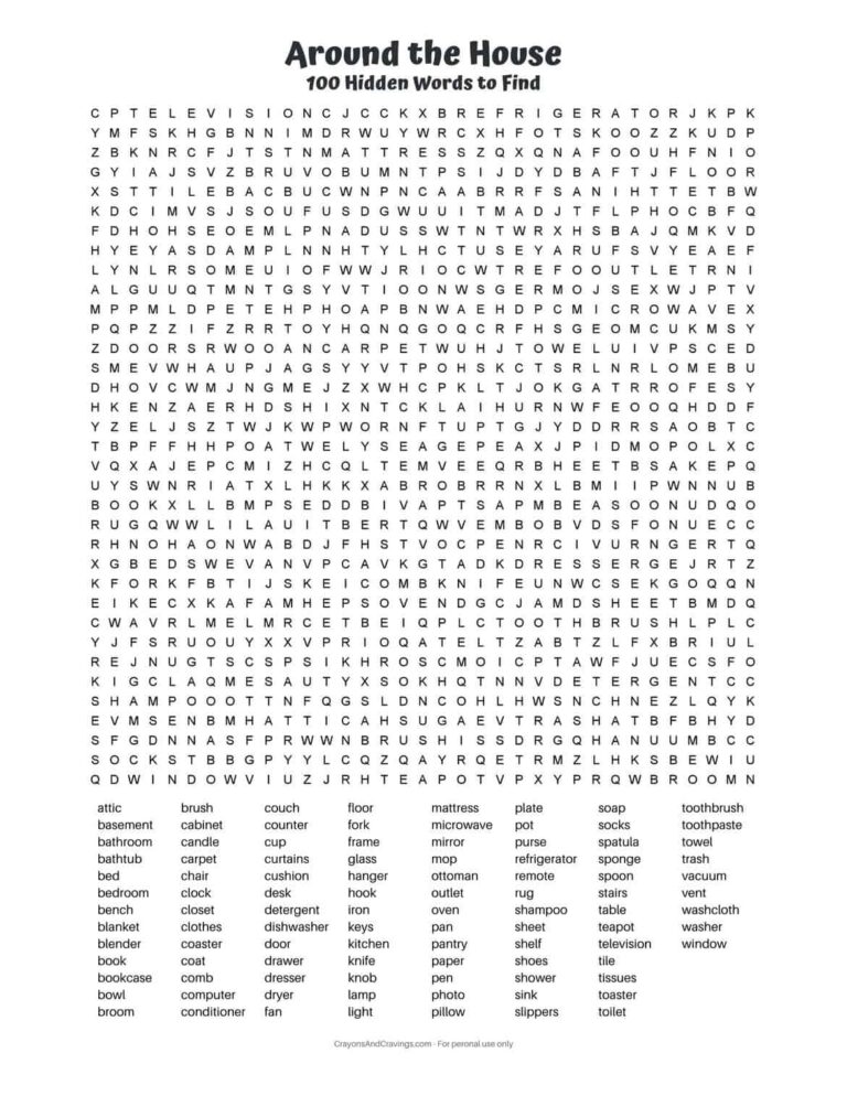 Hard Word Search Printable Pdf: The Ultimate Guide to Challenging Word Puzzles