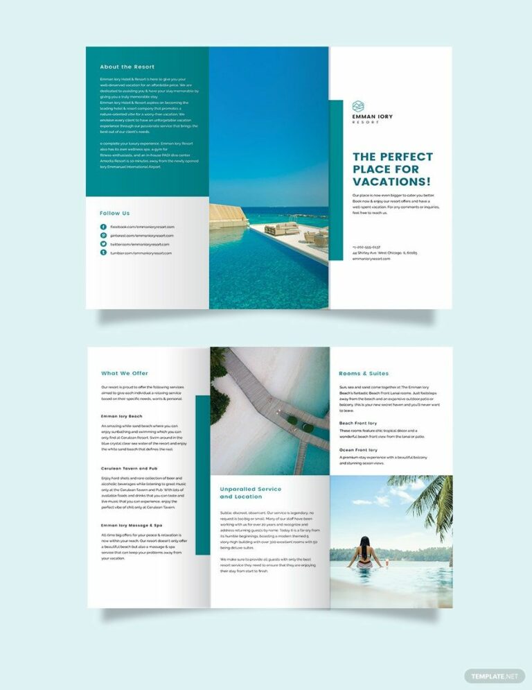 Hotel Brochure Templates: Free Download for Word and Customization Guide