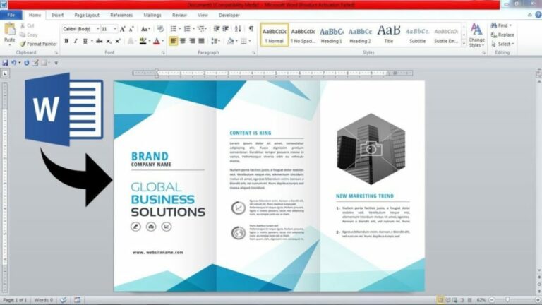 How To Get A Brochure Template On Word: A Comprehensive Guide