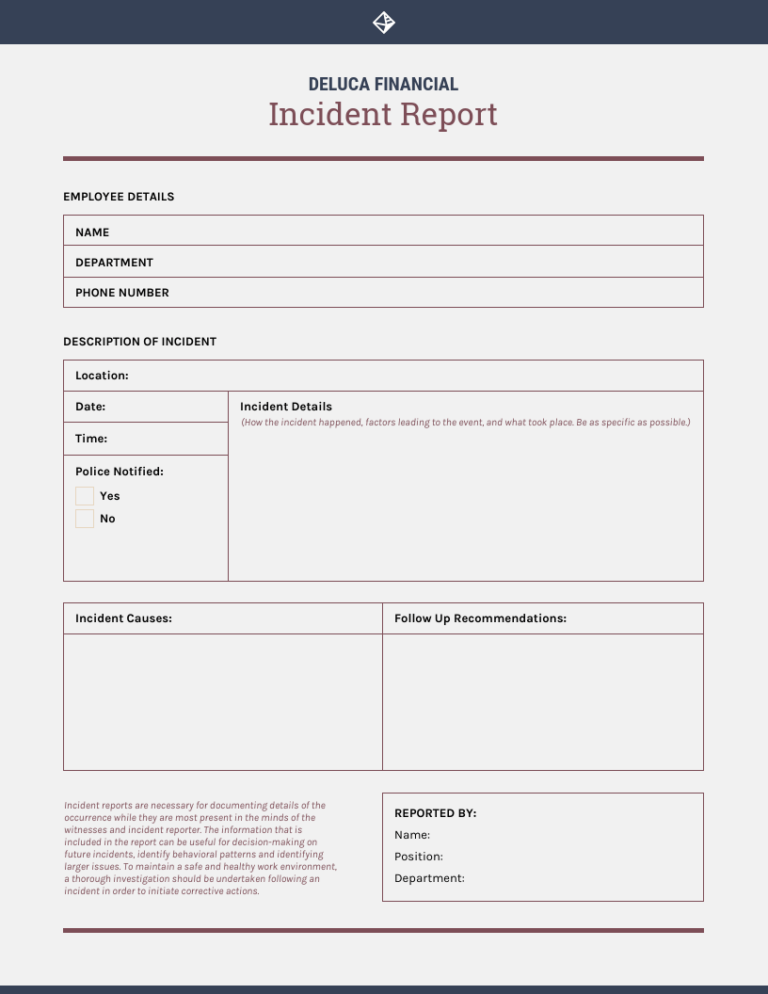 Incident Report Template Qld: A Comprehensive Guide to Effective Incident Reporting