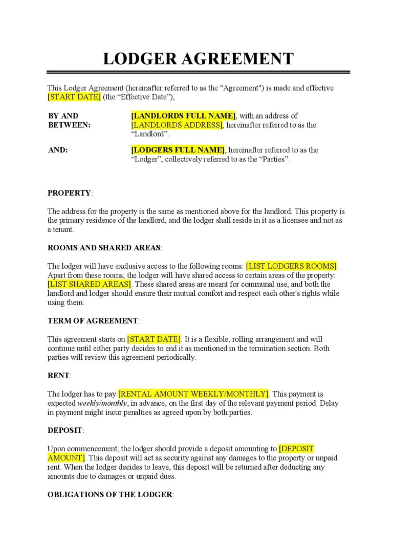 Lodger Agreement Template Gov Uk: A Comprehensive Guide for Landlords and Lodgers