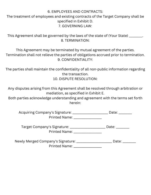 M&A Agreement Sample: A Comprehensive Guide to Mergers and Acquisitions