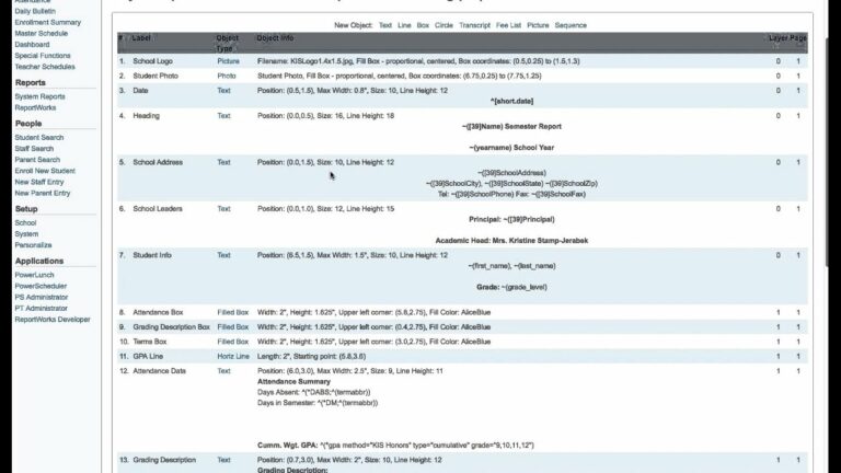 Mastering Powerschool Object Report Templates: A Comprehensive Guide