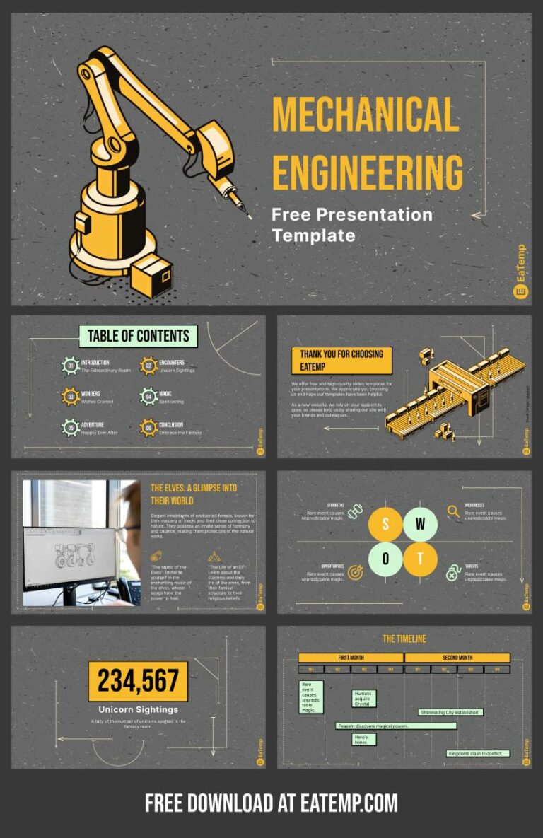 Mechanical Engineering PPT Templates: Free Download and Enhance Your Presentations