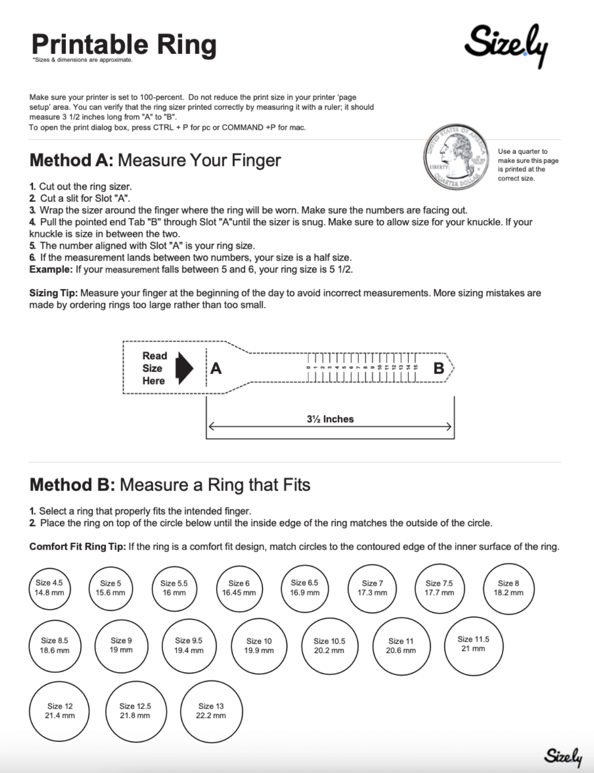 Men's Printable Ring Sizer: A Comprehensive Guide to Finding the 