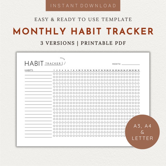 Monthly Habit Tracker Printable Free: Elevate Your Productivity and Achieve Your Goals