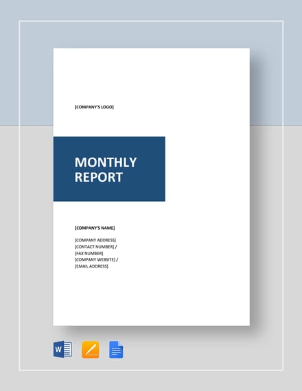 Monthly Report Template Word Free: A Comprehensive Guide to Effective Reporting