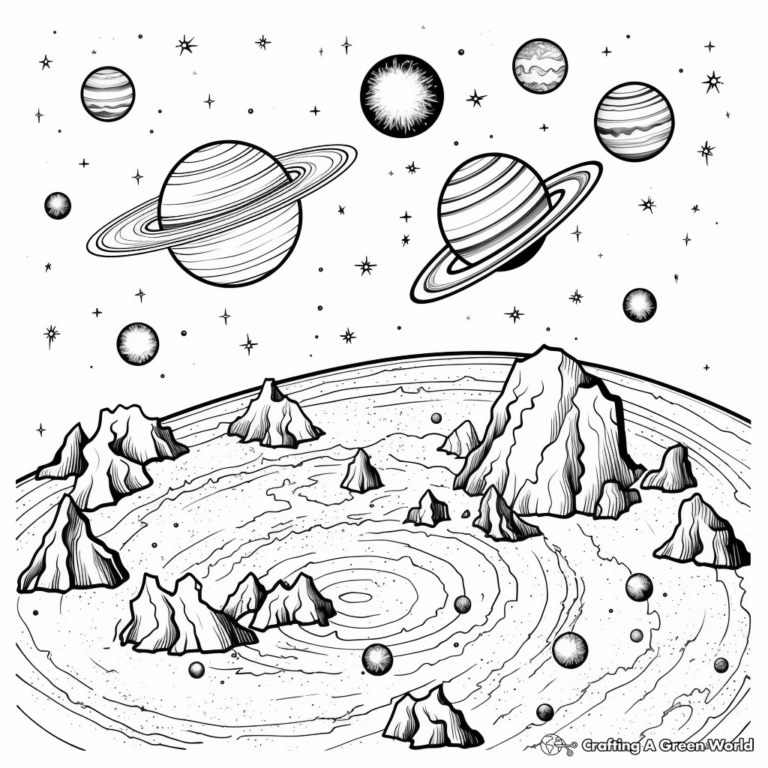 Planets Coloring Pages Printable: A Universe of Creative Exploration