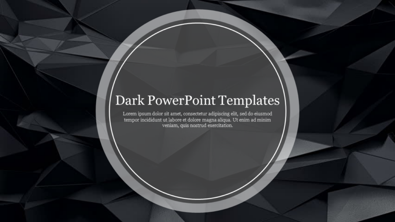 PPT Templates Dark: Unveil the Power of Dark Themes for Impactful Presentations