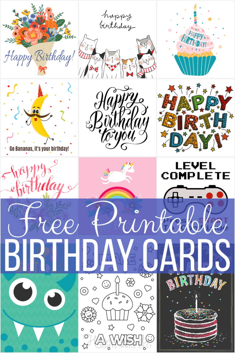 Printable Birthday Cards Free PDF: Design, Customize, and Celebrate