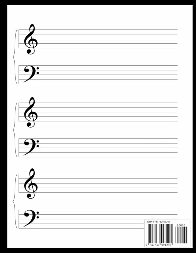 Printable Blank Piano Sheet: Your Guide to Learning, Practicing, and Composing