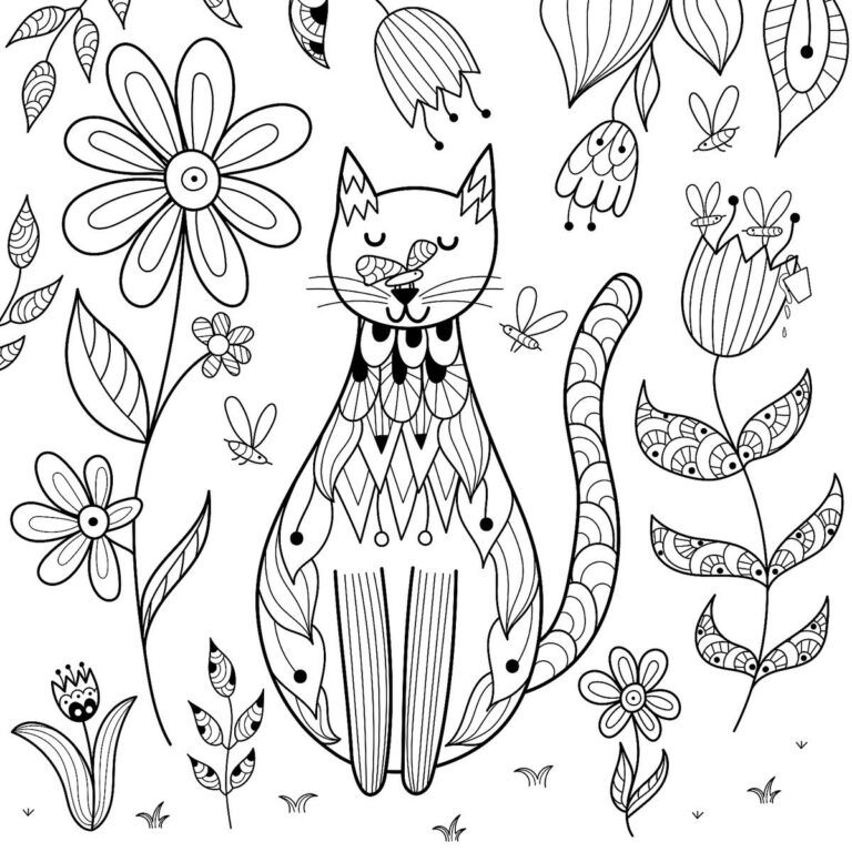 Printable Coloring Pictures Of Cats: A Purr-fect Way to Relax and Create