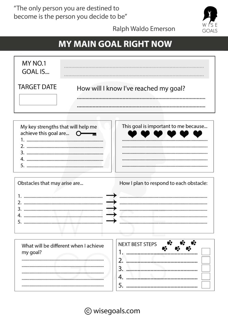 Printable Goal Setting Worksheet: The Ultimate Guide to Achieving Your Objectives