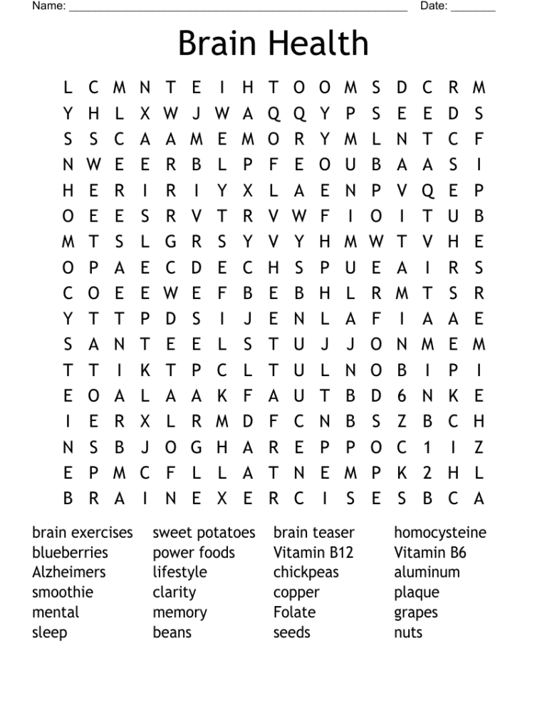 Printable Hard Word Search Puzzles: Unleash Your Brain’s Potential