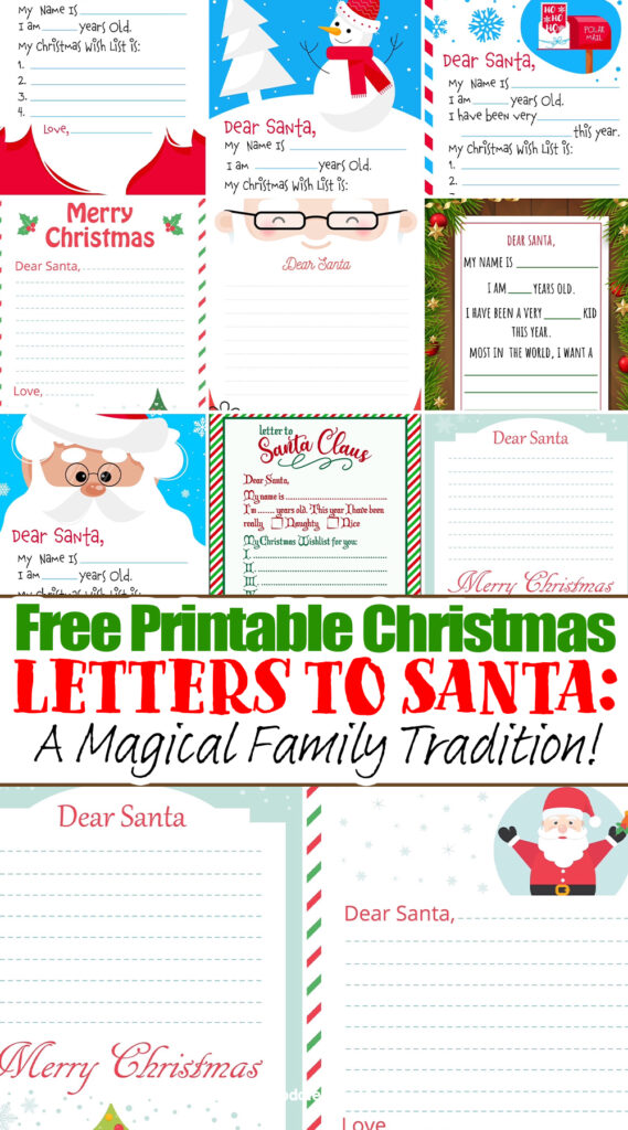 Printable Letter To Santa: A Magical Way to Connect with the Spirit of Christmas