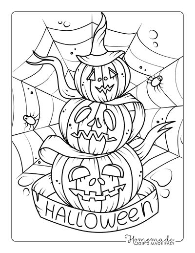 Pumpkin Coloring Sheet Printable: A Spooktacular Activity for All Ages