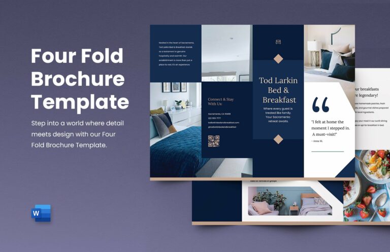 Quad Fold Brochure Template: Design, Print, and Engage