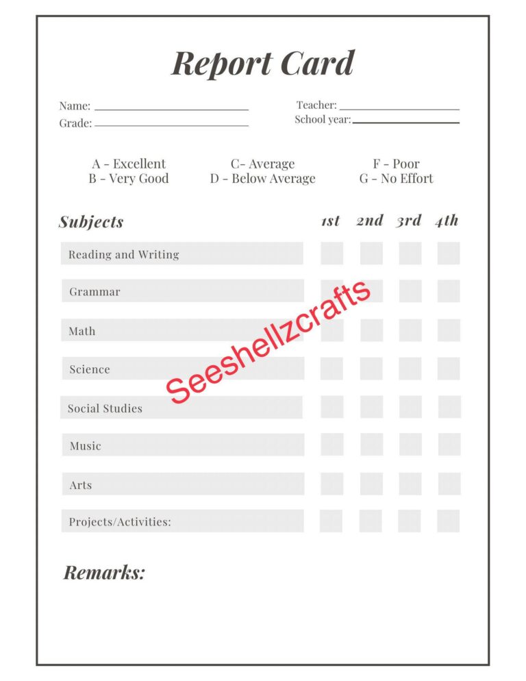 Report Card Templates: A Comprehensive Guide for Educators