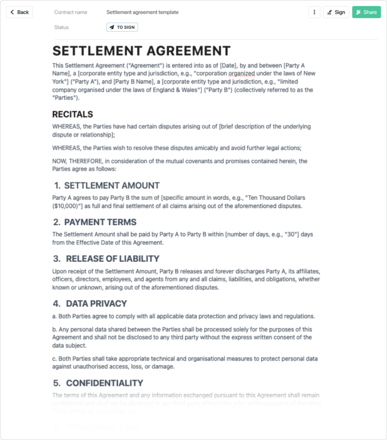 Settlement Agreement Templates: A Guide to Drafting Legally Binding Agreements