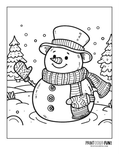 Snowman Printable Coloring Pages: A Winter Wonderland of Fun and Creativity