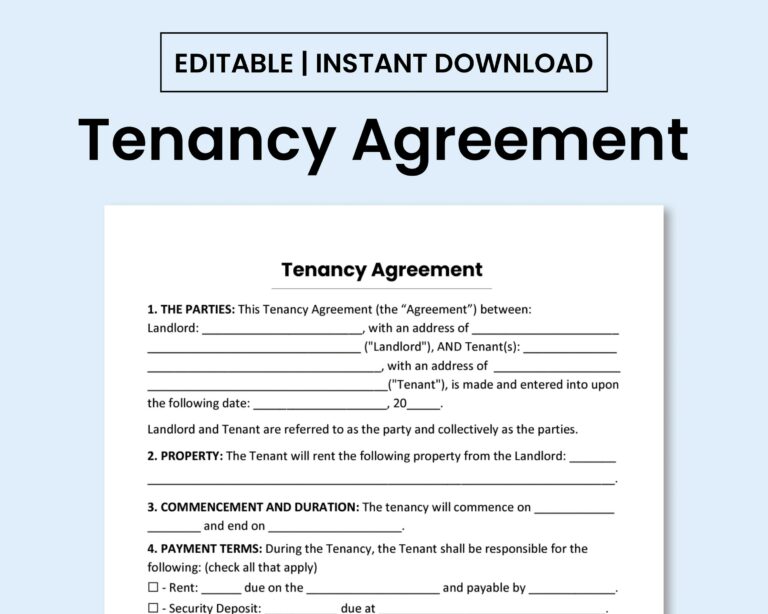 Tenancy Agreement Template Ireland: A Comprehensive Guide