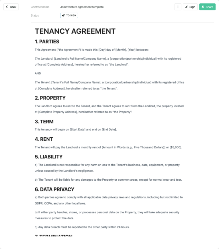 Tenancy Agreement Templates: A Comprehensive Guide for Landlords and Tenants