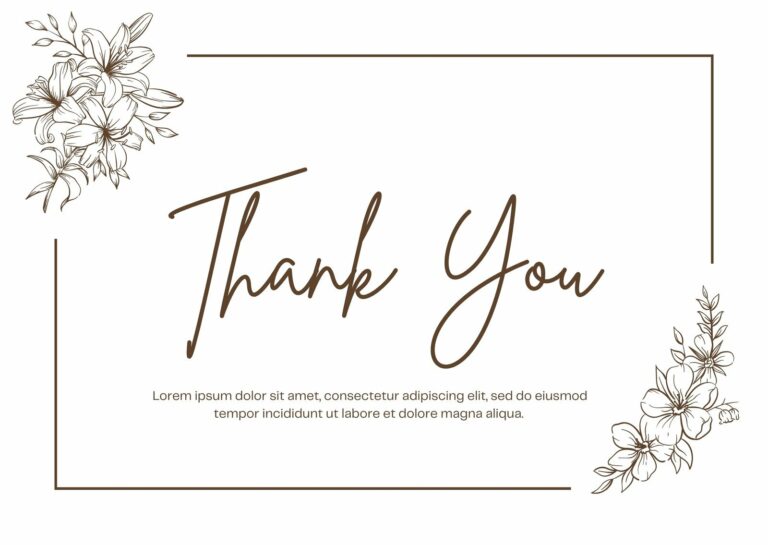 Thank You Cards Printable Free: A Guide to Expressing Gratitude with Style