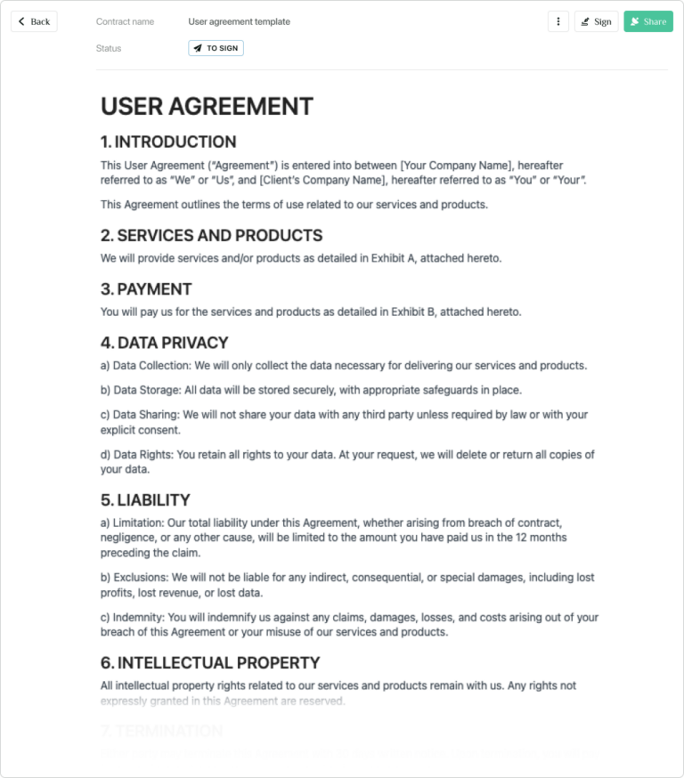 User Agreement Template Word: A Comprehensive Guide to Safeguard Your Business