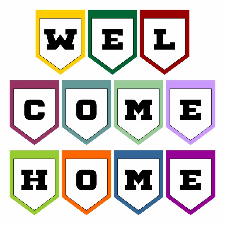 Welcome Home Banner Printable: Create a Grand Welcome