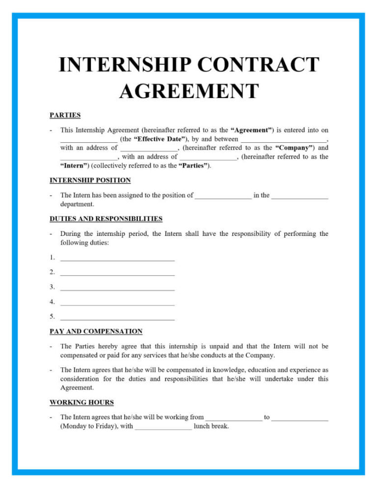 Work Placement Agreement Templates: A Comprehensive Guide for Success