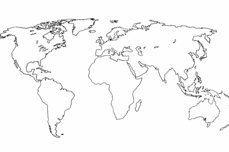 Empty World Map Printable: A Comprehensive Guide for Customization and Usage