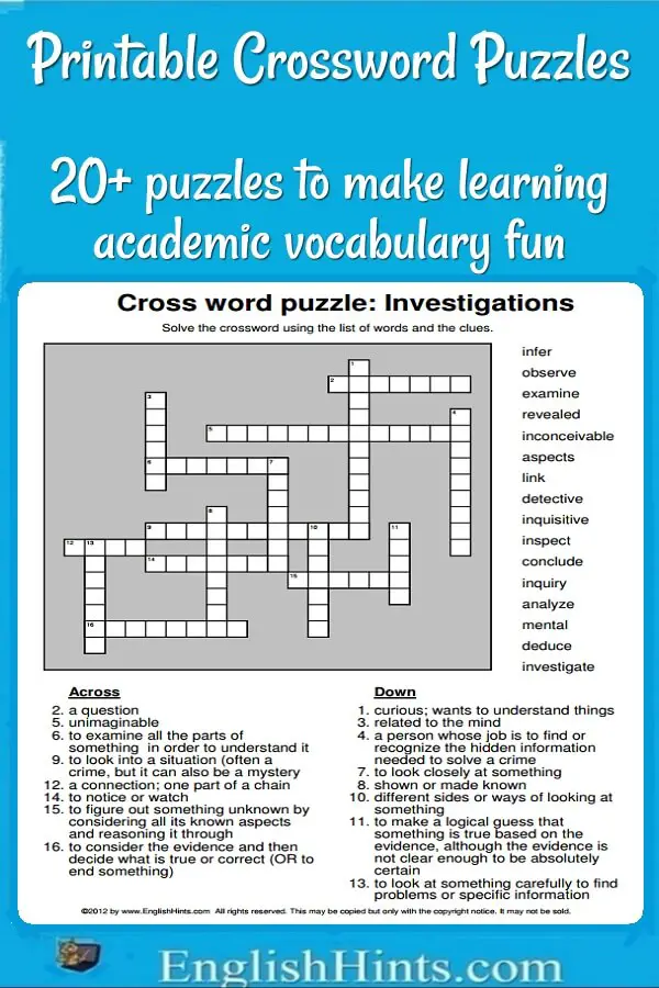 Free Crossword Puzzles Online Printable: Enhance Your Mind and Have Fun