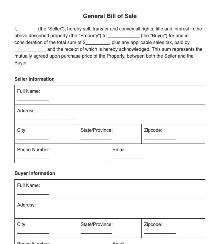 Free Printable Bill of Sale: A Guide to Creating Legally Binding Documents