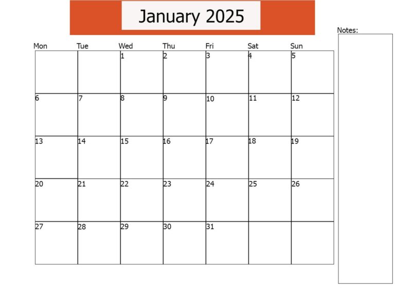 Printable Calendar 2025 January: A Comprehensive Guide to Create and Customize Your Own