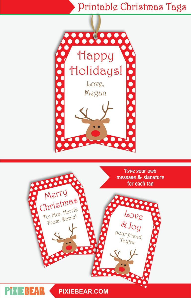 Printable Christmas Present Tags: A Guide to Creating Personalized Holiday Labels