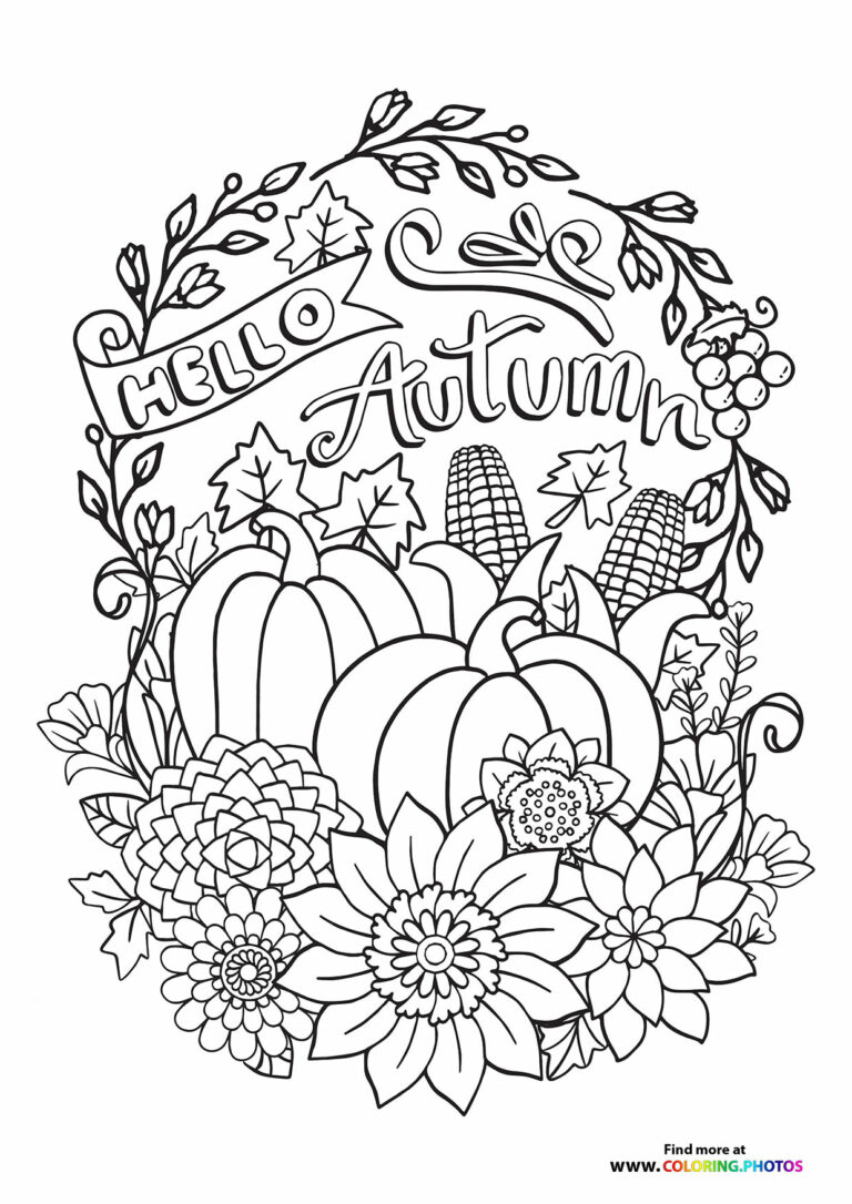 Printable Coloring Pages For Fall: Unwind and Embrace the Autumn Hues